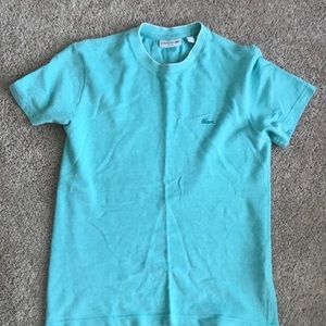 Teal Lacoste tee